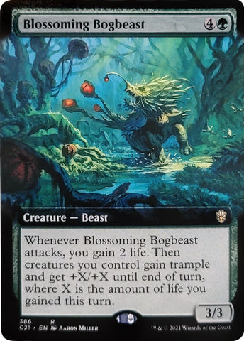 Image for Blossoming Bogbeast (Extended Art) (386) [Commander 2021]