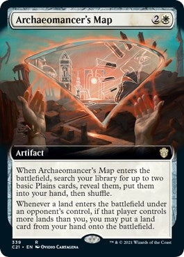 Image for Archaeomancer's Map (Extended Art) (339) [Commander 2021]