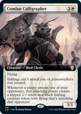 Image for Combat Calligrapher (Extended Art) (341) [Commander 2021]