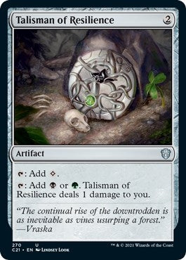 Image for Talisman of Resilience (270) [Commander 2021]