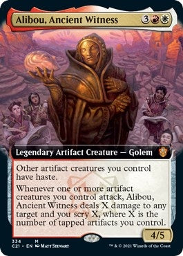 Image for Alibou, Ancient Witness (Extended Art) (334) [Commander 2021]