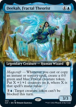 Image for Deekah, Fractal Theorist (Extended Art) (353) [Commander 2021]