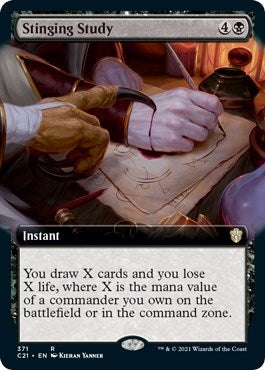 Image for Stinging Study (Extended Art) (371) [Commander 2021]