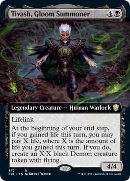 Image for Tivash, Gloom Summoner (Extended Art) (372) [Commander 2021]
