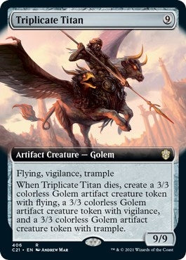 Image for Triplicate Titan (Extended Art) (406) [Commander 2021]