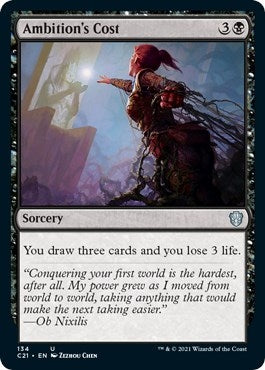 Image for Ambition's Cost (134) [Commander 2021]