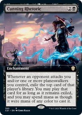 Image for Cunning Rhetoric (Extended Art) (365) [Commander 2021]