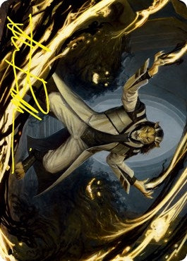 Image for Leonin Lightscribe Art Card (Gold-Stamped Signature) (3) [Art Series: Strixhaven]