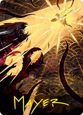 Image for Defiant Strike Art Card (Gold-Stamped Signature) (62) [Art Series: Strixhaven]