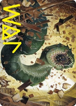 Image for Bookwurm Art Card (Gold-Stamped Signature) (14) [Art Series: Strixhaven]