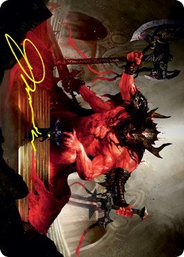 Image for Awaken the Blood Avatar Art Card (Gold-Stamped Signature) (20) [Art Series: Strixhaven]