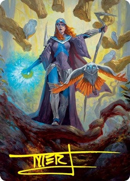 Image for Kasmina, Enigma Sage Art Card (Gold-Stamped Signature) (29) [Art Series: Strixhaven]