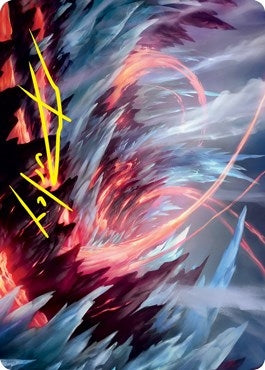 Image for Frostboil Snarl Art Card (Gold-Stamped Signature) (47) [Art Series: Strixhaven]