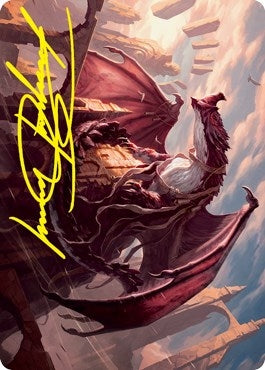 Image for Velomachus Lorehold Art Card (Gold-Stamped Signature) (61) [Art Series: Strixhaven]