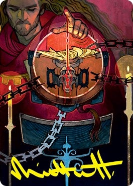 Image for Sign in Blood Art Card (Gold-Stamped Signature) (72) - Magic: The Gathering