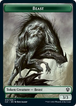 Image for Beast (010) // Fish Double-Sided Token (10 // 3) [Commander 2021]