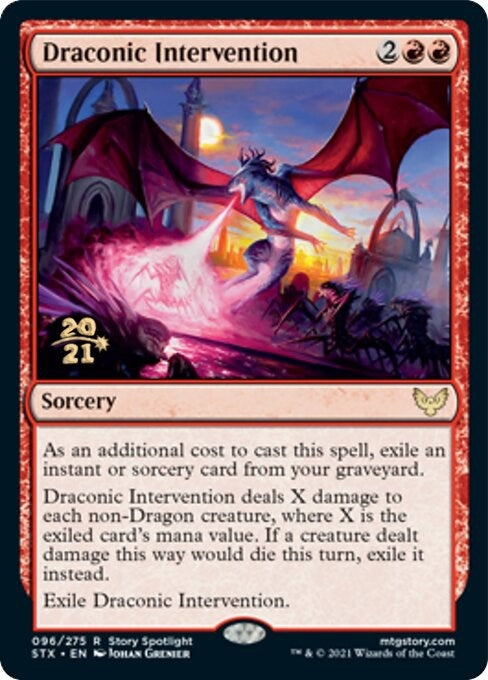 Image for Draconic Intervention (96) [Prerelease Cards]
