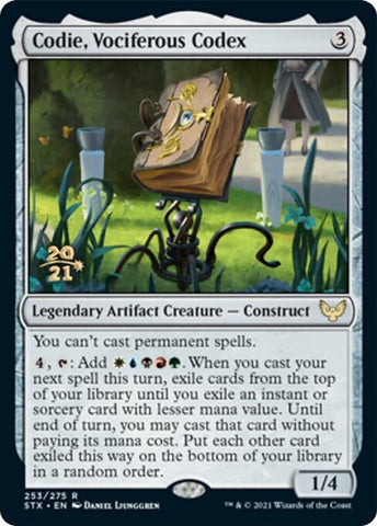 Image for Codie, Vociferous Codex (253) [Prerelease Cards]