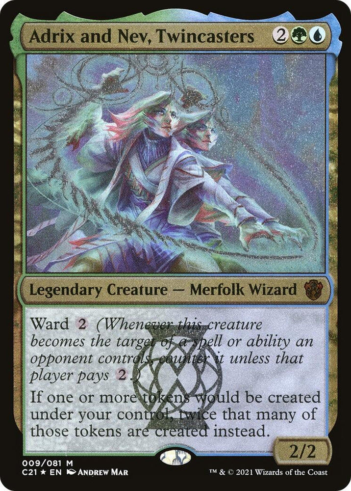 Image for Adrix and Nev, Twincasters (Display Commander) - Thick Stock (9) [Commander 2021]