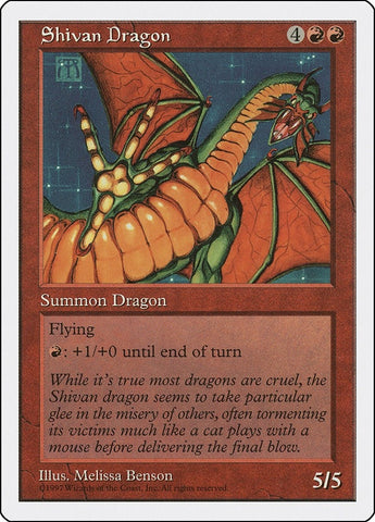 Image for Shivan Dragon (267) [Fifth Edition]