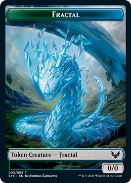Image for Fractal (3) // Pest (5) Double-sided Token (3 // 5) [Strixhaven: School of Mages]