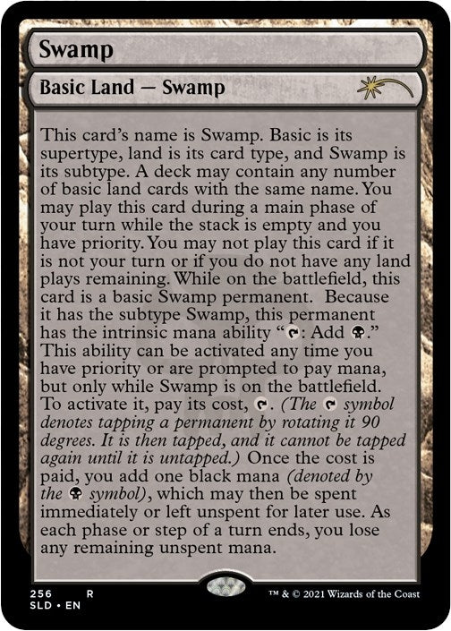 Image for Swamp (256) (Full-Text Lands) (256) [Secret Lair Drop Series]