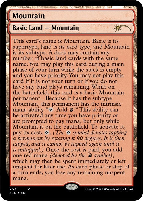 Image for Mountain (257) (Full-Text Lands) (257) [Secret Lair Drop Series]
