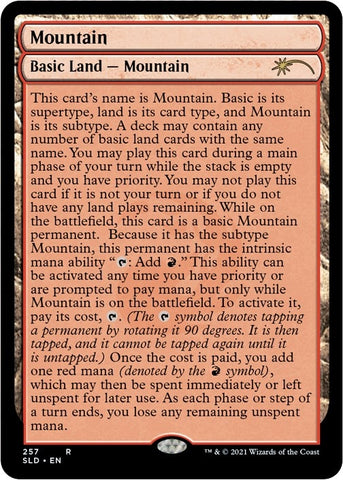 Image for Mountain (257) (Full-Text Lands) (257) [Secret Lair Drop Series]