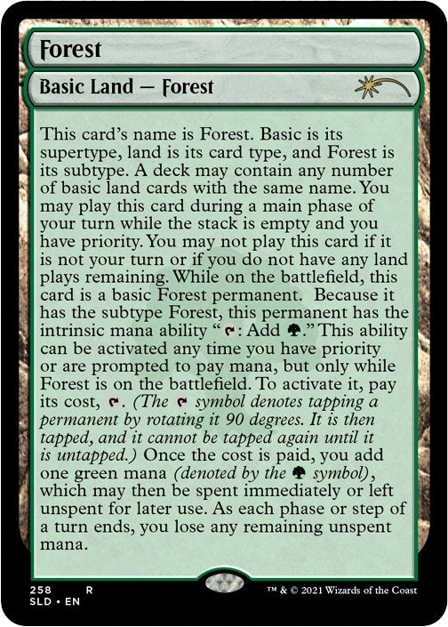 Image for Forest (258) (Full-Text Lands) (258) [Secret Lair Drop Series]