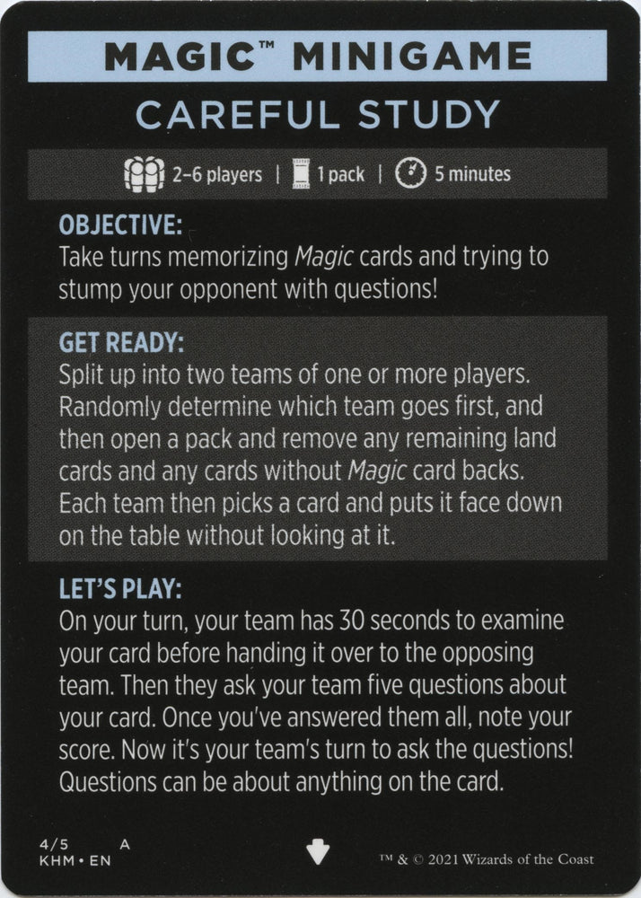 Image for Magic Minigame: Careful Study (4) [Kaldheim]