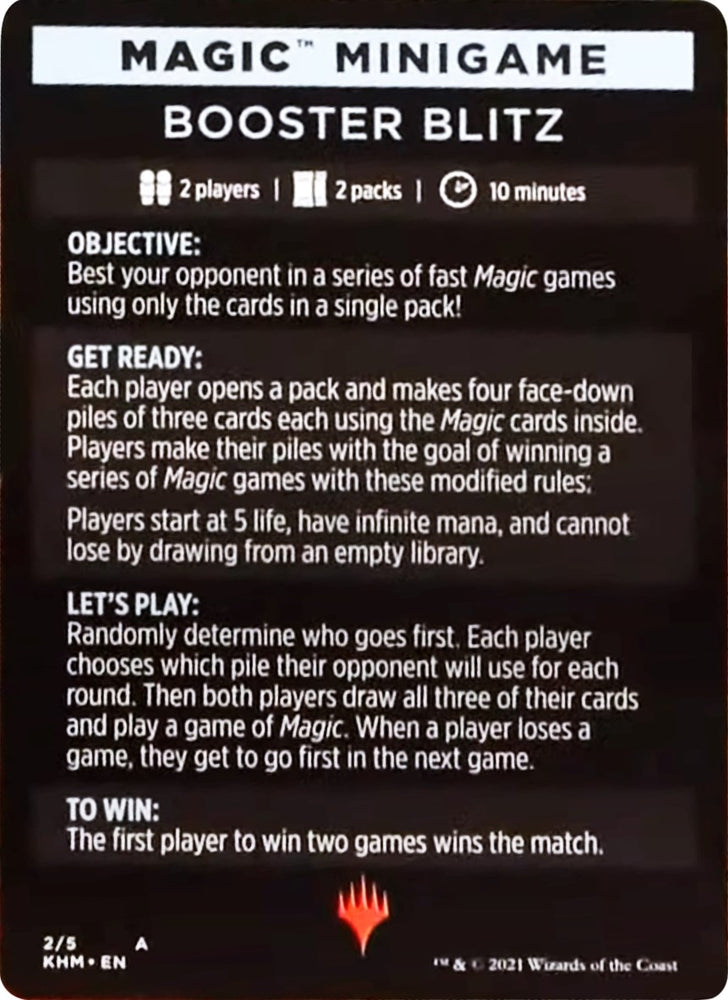 Image for Magic Minigame: Booster Blitz (2) [Kaldheim]