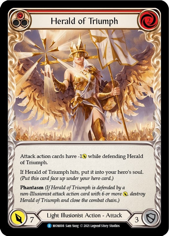 Image for Herald of Triumph (Red) (MON008) (Monarch) - Flesh and Blood TCG