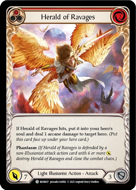 Image for Herald of Ravages (Red) (MON017) (Monarch) - Flesh and Blood TCG
