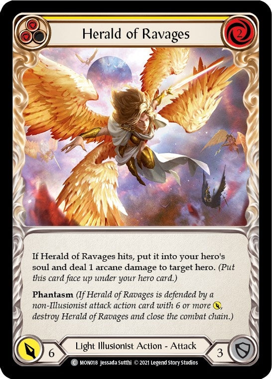 Image for Herald of Ravages (Yellow) (MON018) (Monarch) - Flesh and Blood TCG