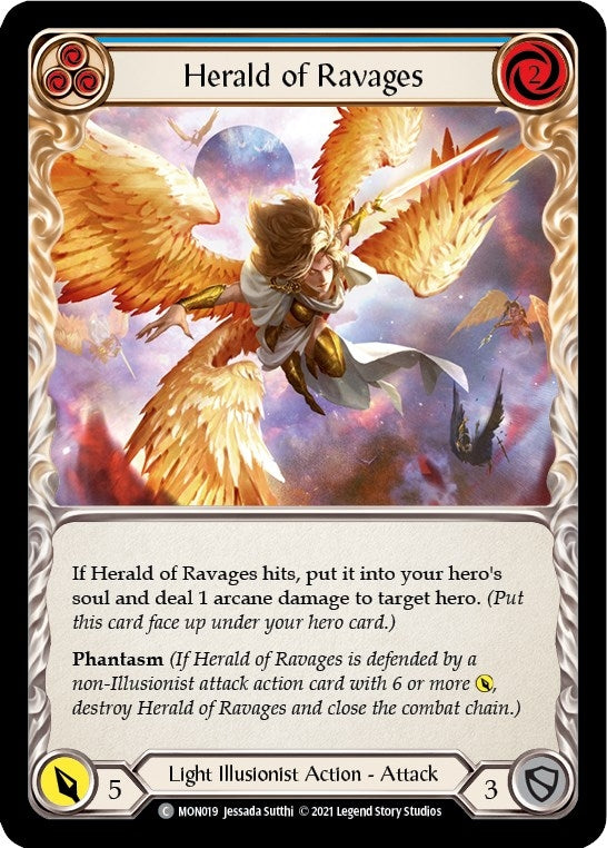Image for Herald of Ravages (Blue) (MON019) (Monarch) - Flesh and Blood TCG