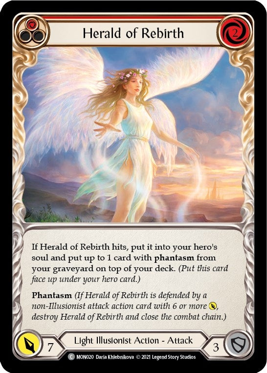 Image for Herald of Rebirth (Red) (MON020) (Monarch) - Flesh and Blood TCG