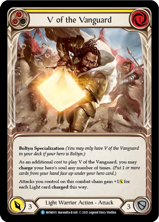 Image for V of the Vanguard (MON035) (Monarch) - Flesh and Blood TCG