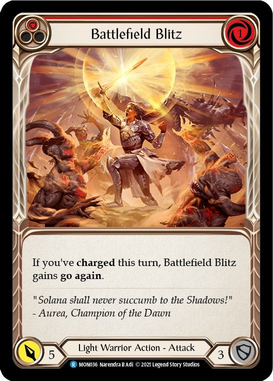 Image for Battlefield Blitz (Red) (MON036) (Monarch) - Flesh and Blood TCG