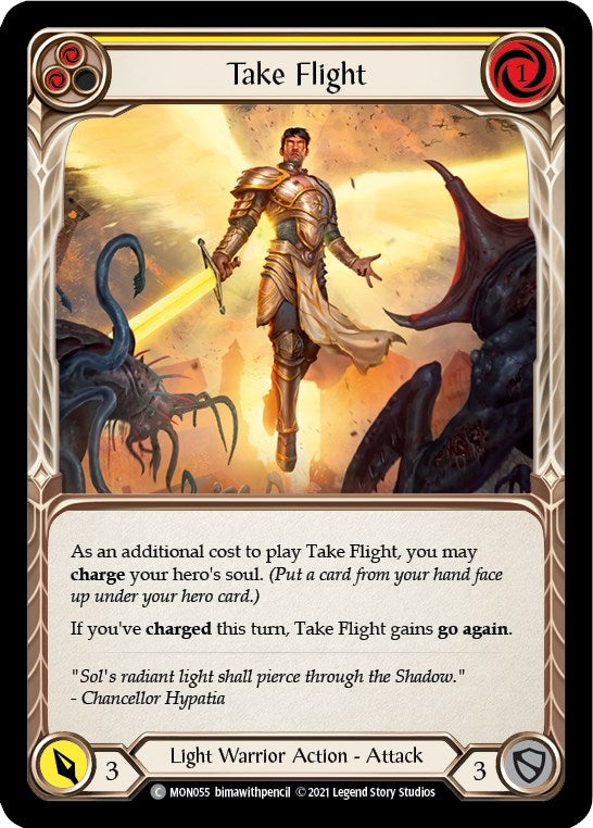 Image for Take Flight (Yellow) (MON055) (Monarch) - Flesh and Blood TCG