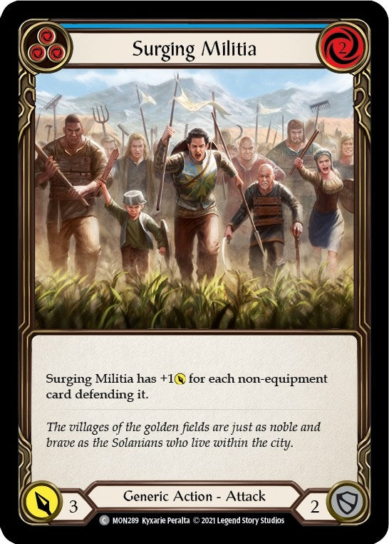 Image for Surging Militia (Blue) (MON289) (Monarch) - Flesh and Blood TCG