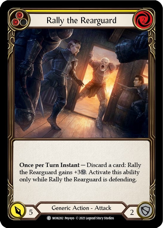Image for Rally the Rearguard (Yellow) (MON282) (Monarch) - Flesh and Blood TCG