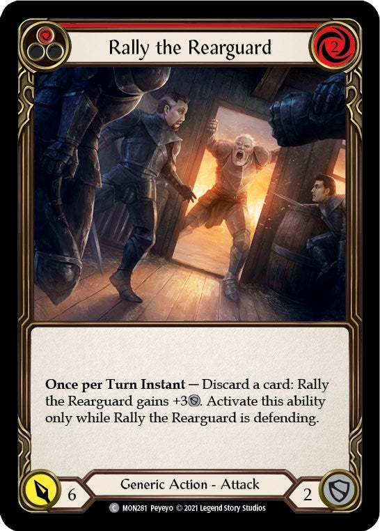Image for Rally the Rearguard (Red) (MON281) (Monarch) - Flesh and Blood TCG