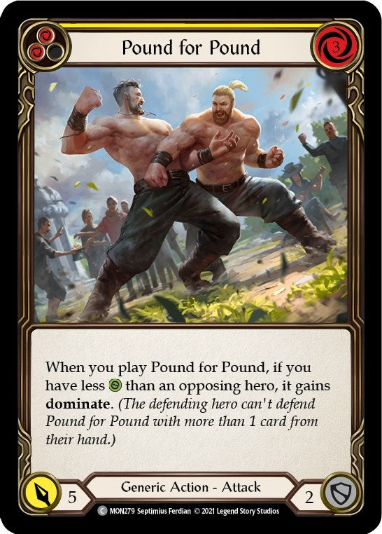 Image for Pound for Pound (Yellow) (MON279) (Monarch) - Flesh and Blood TCG