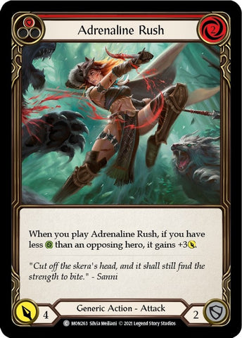 Image for Adrenaline Rush (Red) (MON263) (Monarch) - Flesh and Blood TCG