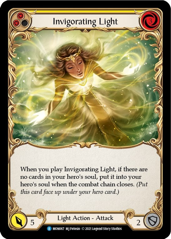 Image for Invigorating Light (Yellow) (MON067) (Monarch) - Flesh and Blood TCG