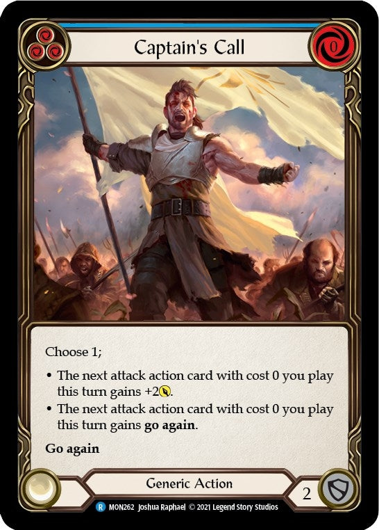 Image for Captain's Call (Blue) (MON262) (Monarch) - Flesh and Blood TCG