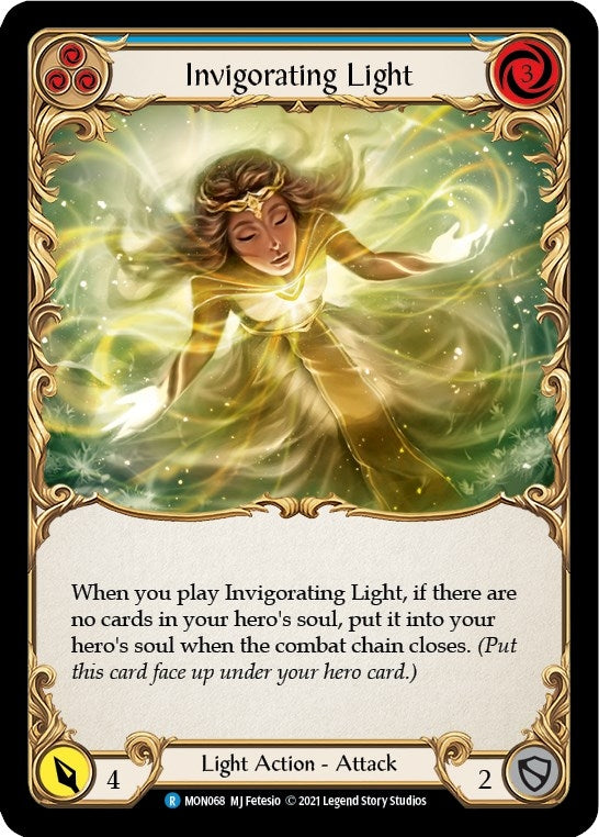 Image for Invigorating Light (Blue) (MON068) (Monarch) - Flesh and Blood TCG
