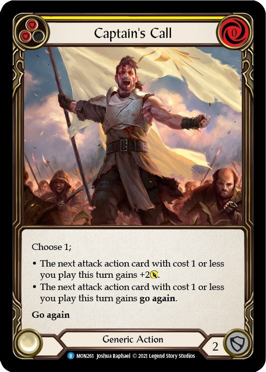 Image for Captain's Call (Yellow) (MON261) (Monarch) - Flesh and Blood TCG