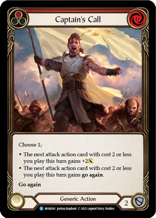 Image for Captain's Call (Red) (MON260) (Monarch) - Flesh and Blood TCG