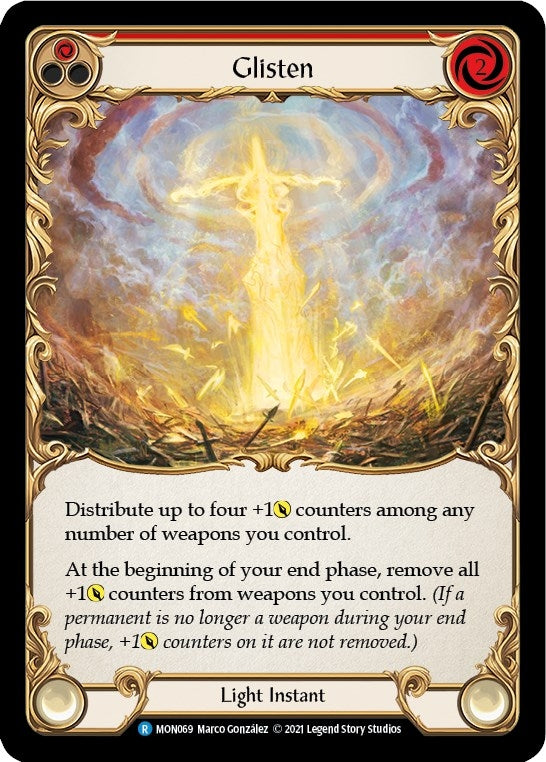 Image for Glisten (Red) (MON069) (Monarch) - Flesh and Blood TCG